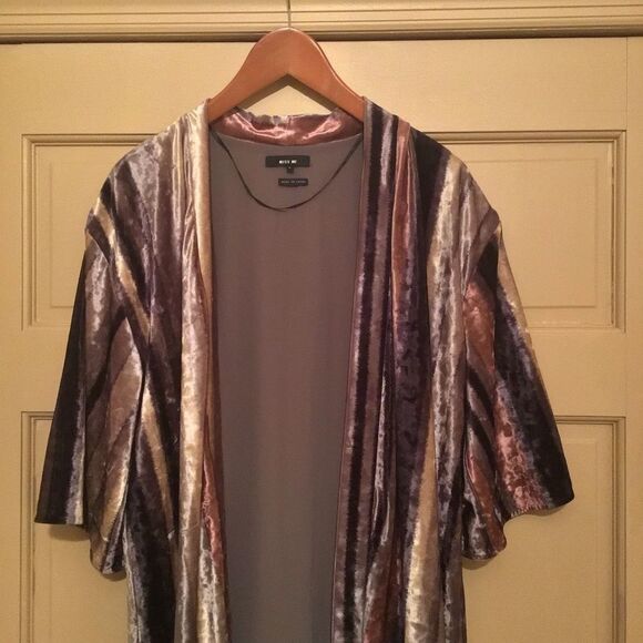 Miss Me Velvet Striped Cardigan - Picture 5 of 9